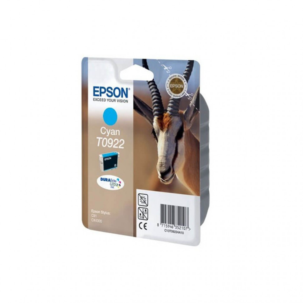 Картридж Epson C13T10824A10 I/C cyan for C91/CX4300 new (0922)