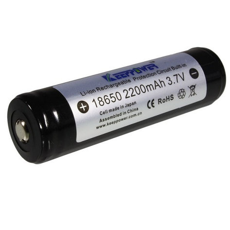 Аккумулятор батарейка 2200mAh, 3.7V, фото 2