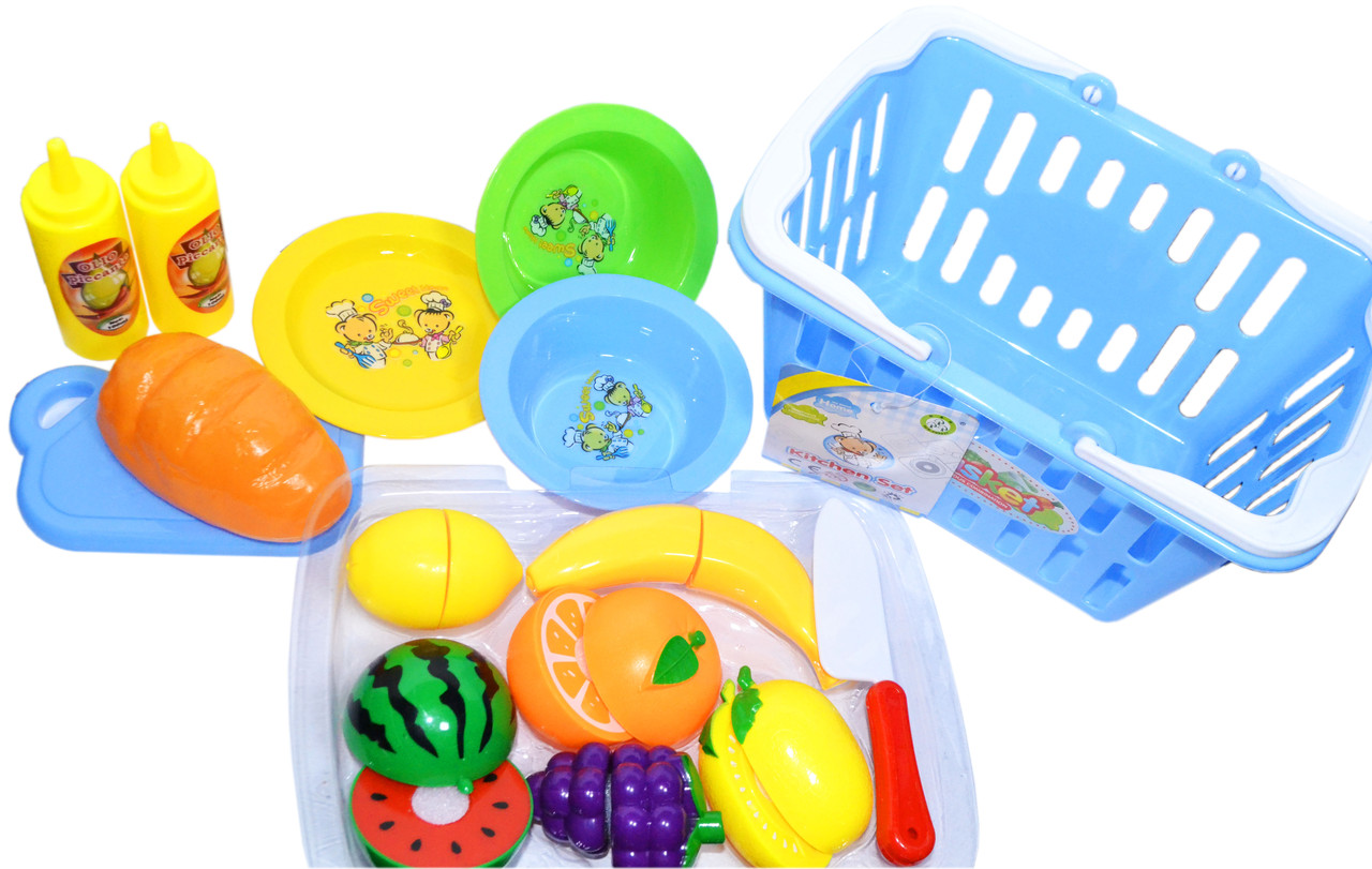 NF594-54 Корзина с фруктами и продуктами (можно резать) Kitchen set Basket 21*25см