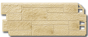 Фасадные панели VOX 420x1000 мм (0,42 м2) Solid Sandstone "Creme" Твердый Песчаник " Крем"