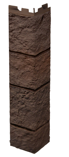 Наружный угол 420 мм VOX Solid Sandstone "Dark Brown" Твердый Песчаник " Темно-Коричневый", фото 1