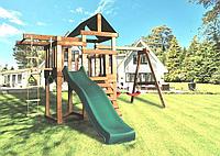 Детская игровая площадка BABYGARDEN PLAY 6 DG с турником, веревочной лестницей,кольцами и горкой