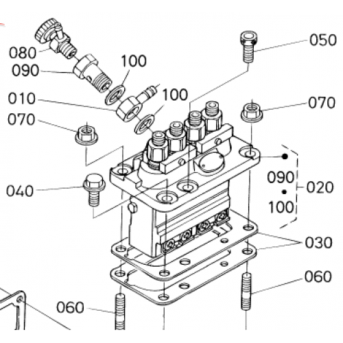 Насос высокого давления (ТНВД) Kubota V1100
