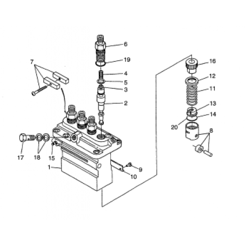 Плунжерная пара Kubota V3300