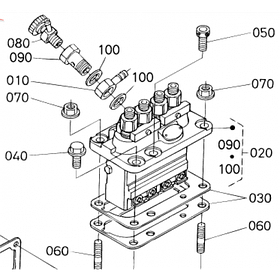 Насос высокого давления (ТНВД) Kubota V1502