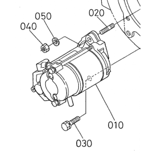 Стартер Kubota V1505