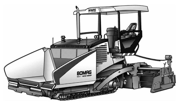 Гусеничный асфальтоукладчик BOMAG BF 800 C