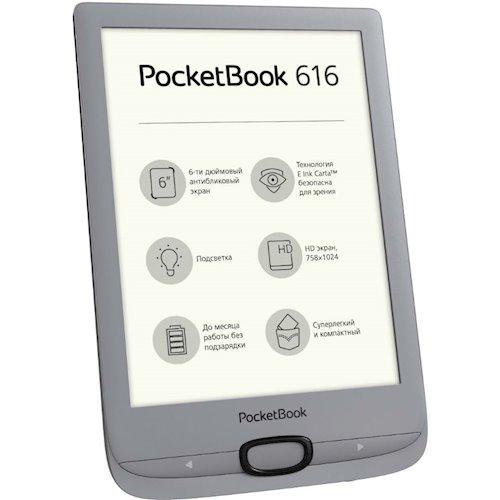 Электронная книга PocketBook PB616-S-CIS серебро