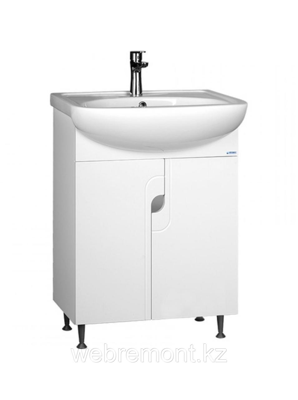 Тумба с умывальником "Уют 60 Лилия" без ящика  АЙСБЕРГ