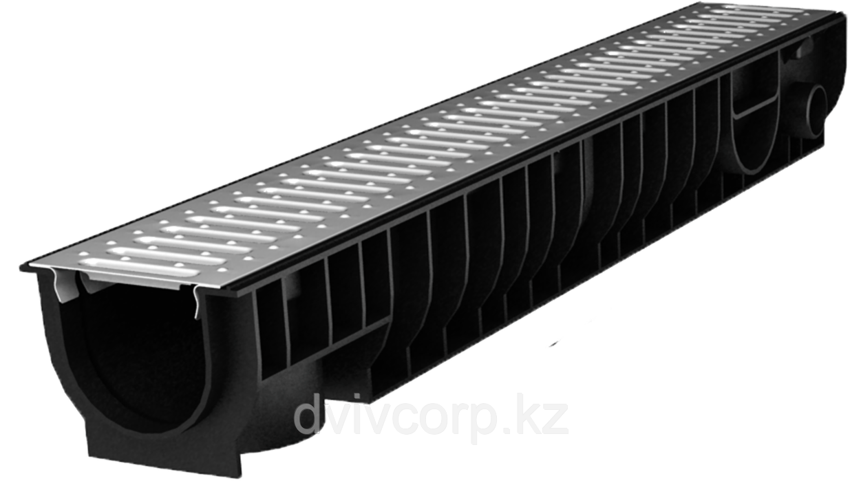 Лоток Ecoteck STANDART 100.95 h99 с решеткой стальной, кл.А15