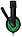 Наушники-гарнитура игровые Defender Warhead G-300 зеленый, кабель 2,5 м, фото 3