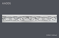 Плинтус потолочный с рисунком АА006 240х7,2х7,2 см (полиуретан)