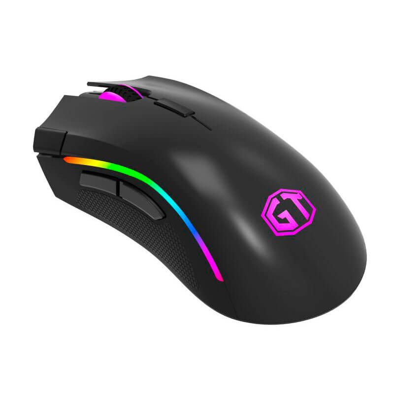 Компьютерная мышь, Delux, GTM-625OUB, Игровая, Оптическая, 1000-12000dpi, Позолоченный кабель в тканевой