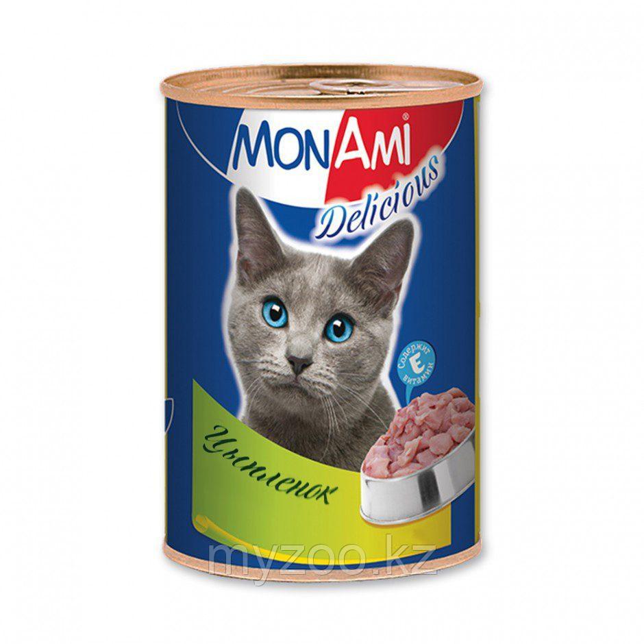 MonAmi - Консервы для кошек (цыпленок) 350 гр