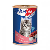 MonAmi - Консервы для котят (говядина) 350 гр