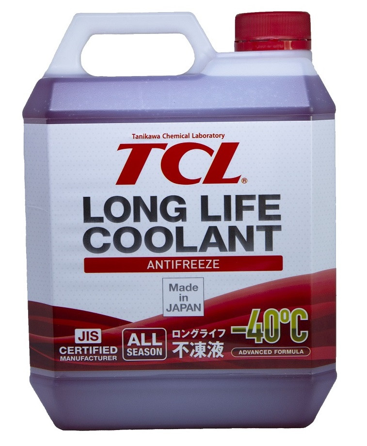 Антифриз TCL Long Life Coolant RED -40°C 4 литра - фото 1 - id-p78258538