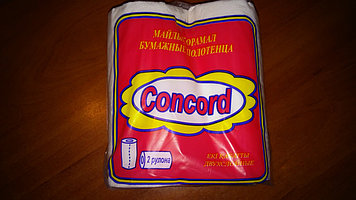 Полотенца бумажные двухслойные «Concord» 2 рулона