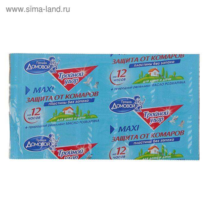 Пластины от комаров Домовой Прошка Тройной удар, 10 шт