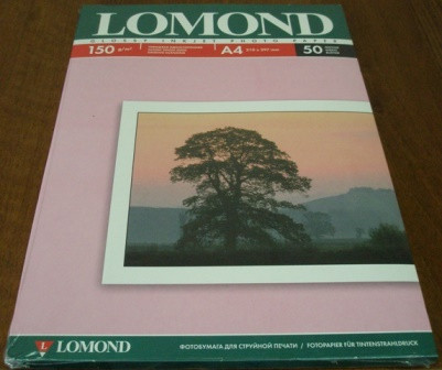 150g A4 50л Lomond глянцевая L0102018 (в кор. 22 пачки)