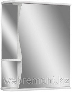Шкаф-зеркало Волна 1-60 правый  АЙСБЕРГ