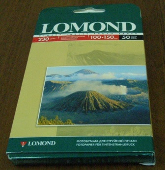 Бумага 230g A6(10*15sm) 50л Lomond Глянцевая L0102035 (в кор. 56 пачек) - фото 1 - id-p8187026