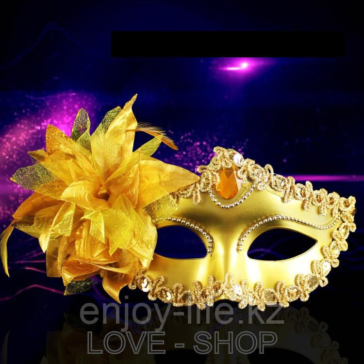 Маскарадная маска с цветком. - фото 1 - id-p78288475