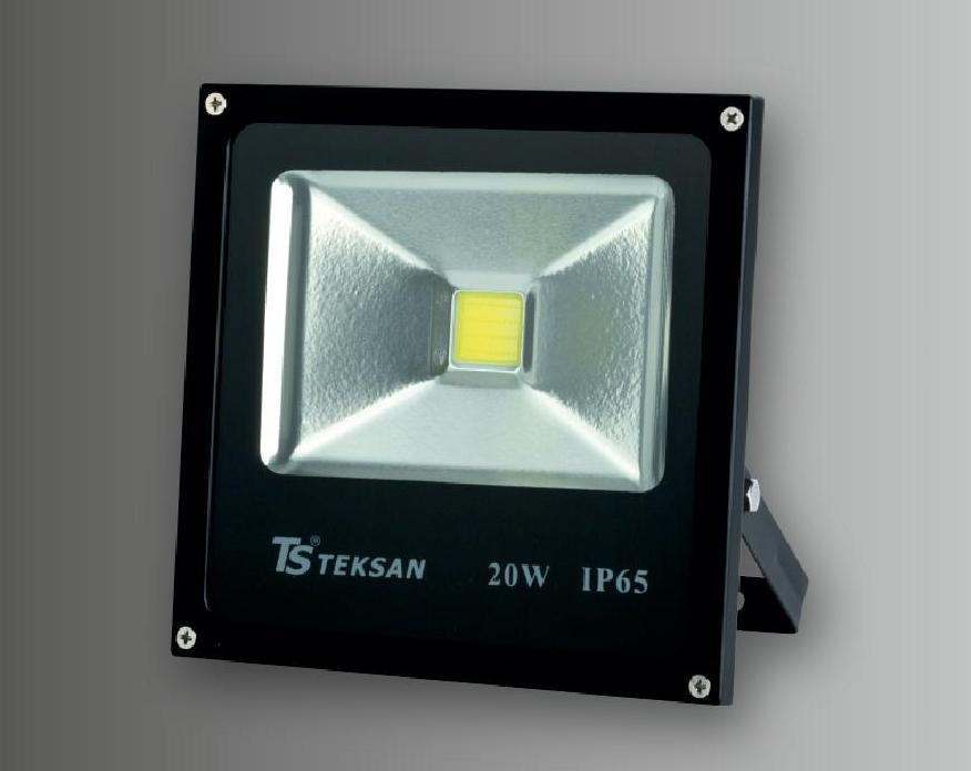 Прожектор LED TS020 20W 6000K BLACK (TS)20шт, фото 1
