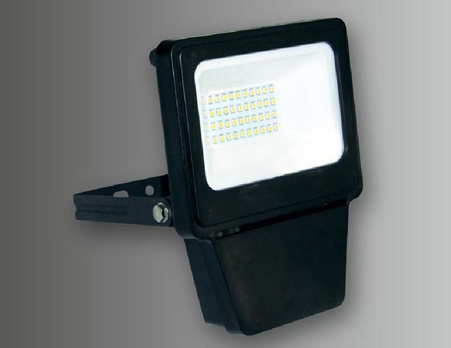 Прожектор LED SMD 20W BLACK 6000K (TS)28шт - фото 1 - id-p78293558