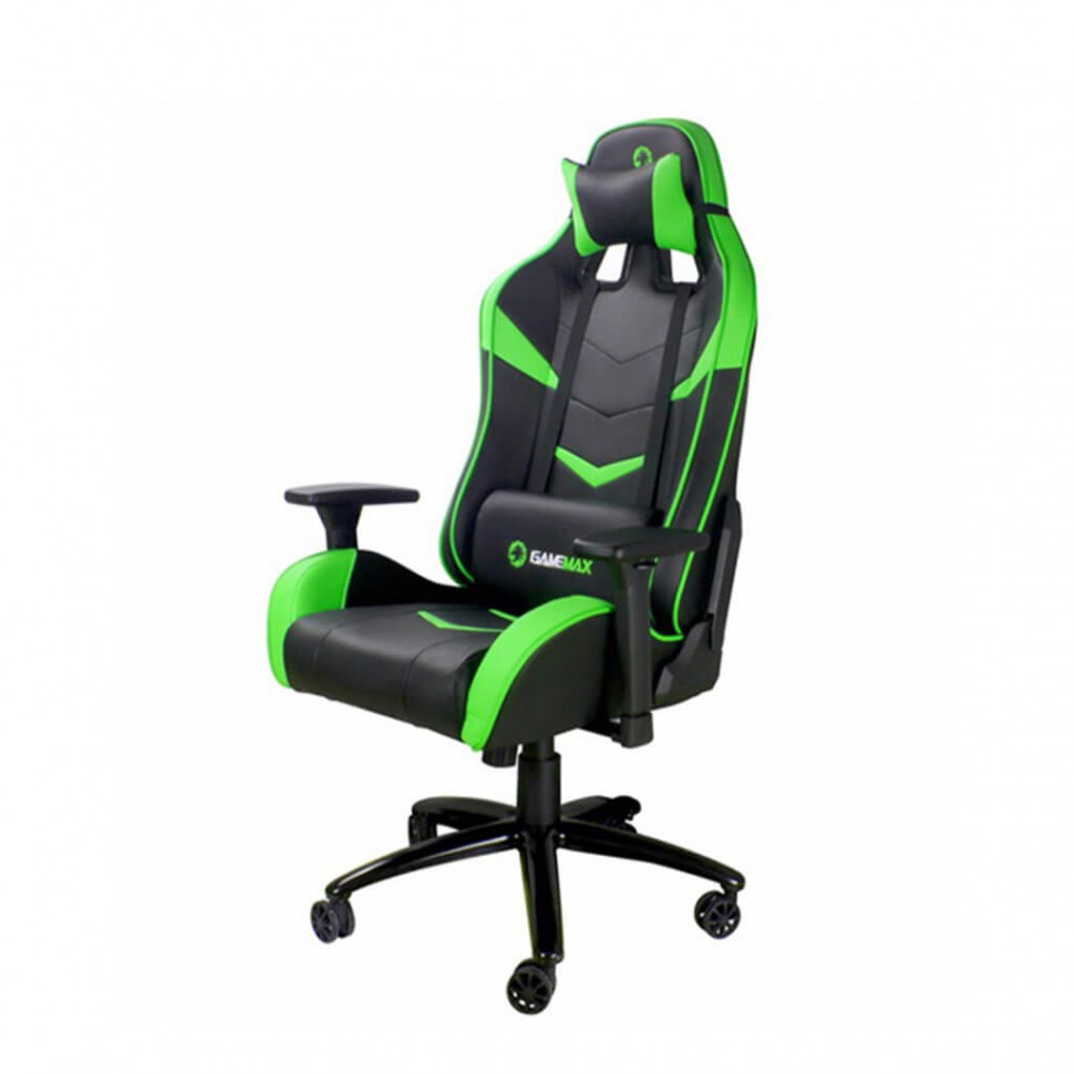Игровое кресло GameMax GCR08 GREEN/BLACK