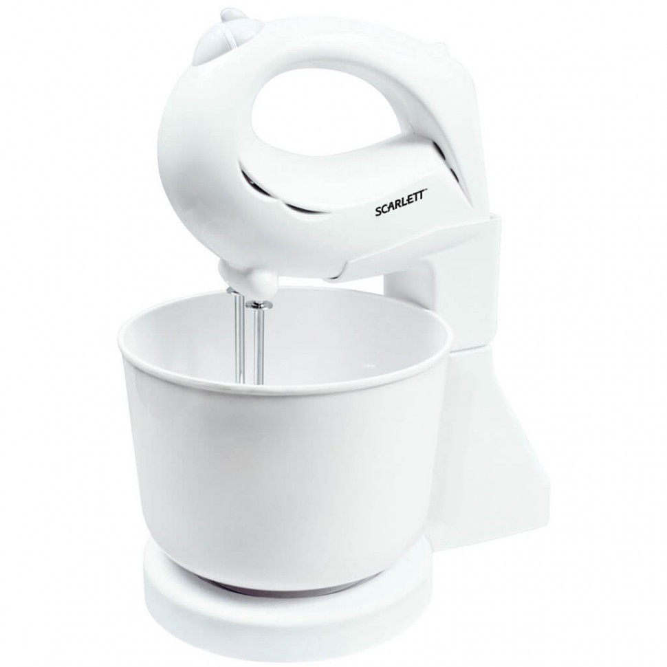Миксер с чашей Scarlett SC-048 белый