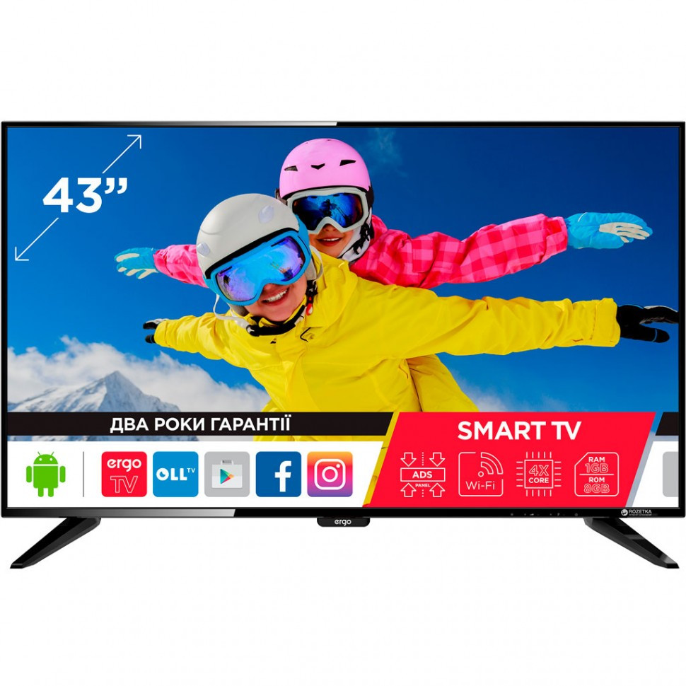 Телевизор ERGO LE43CT5500AK SMART