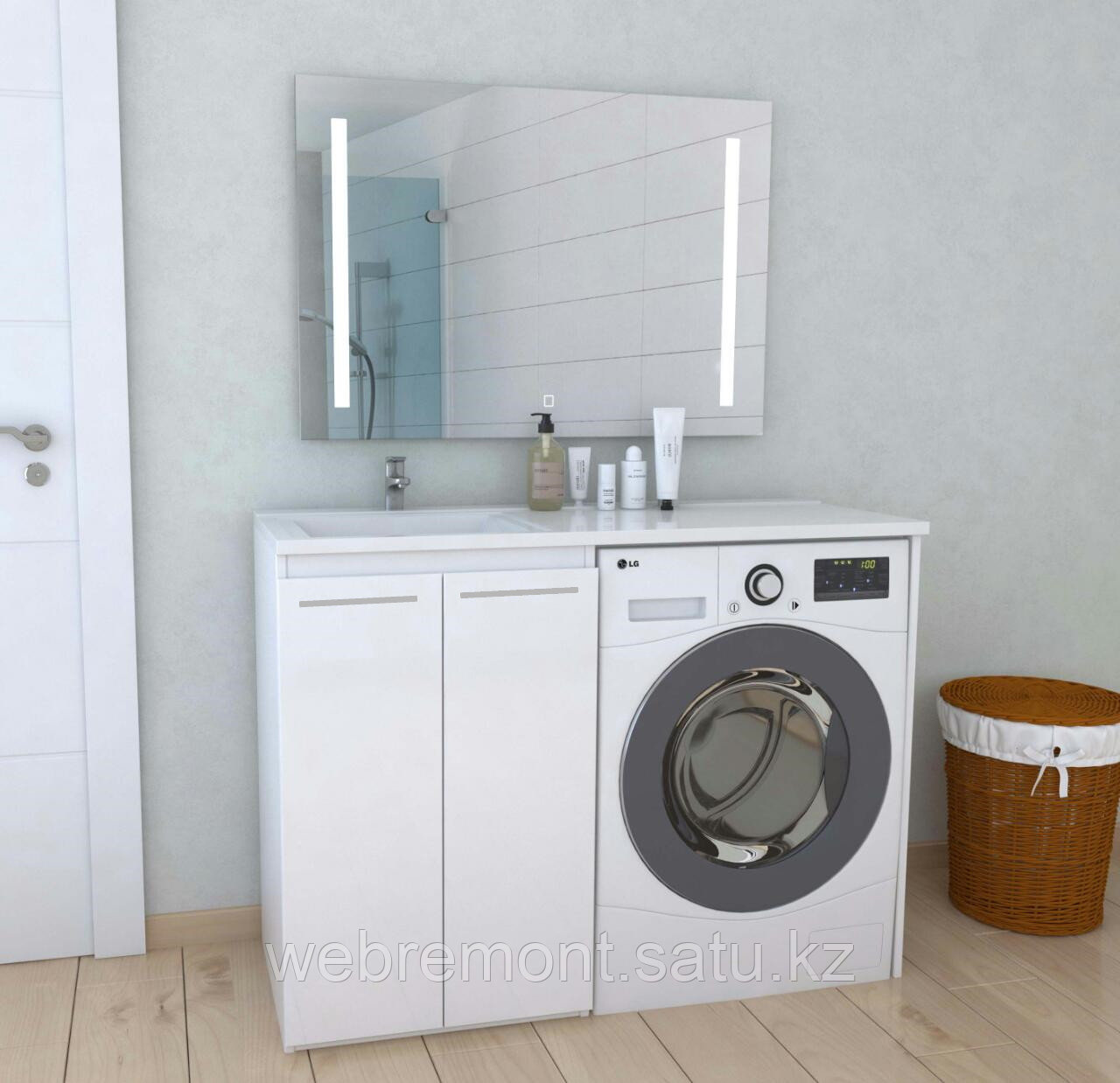 Раковина мебельная 110 см - 96 фото