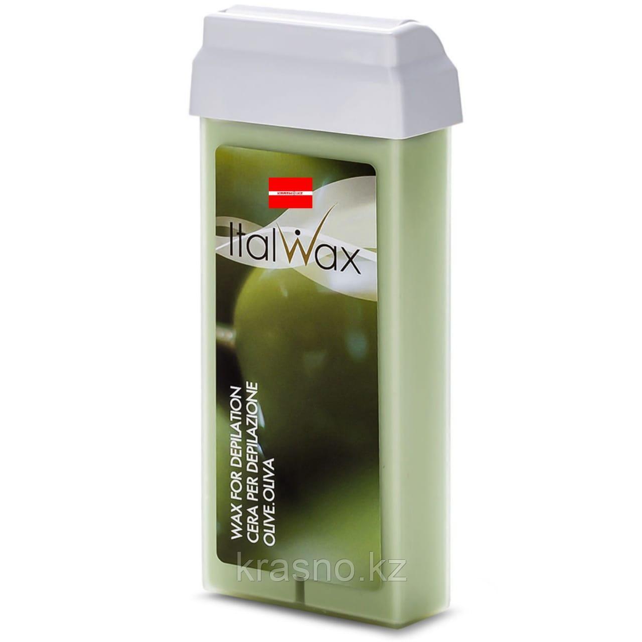 Воск для депиляции ITALWAX теплый 100мл Olive Олива в картридже, Италия