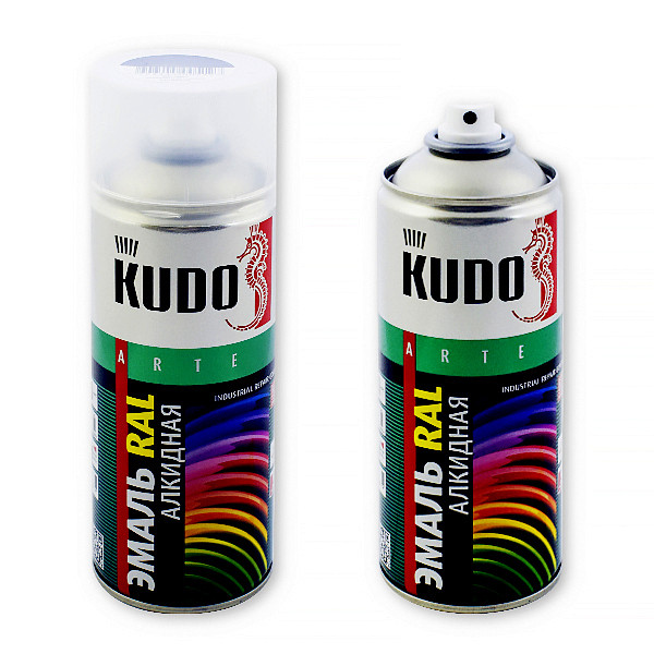Краска аэрозоль (400 мл) цвета по RAL KUDO ремонтная эмаль для МЧ/профнастила