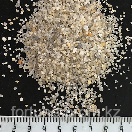 Песок кварцевый окатанный 0,8-2,0 мм