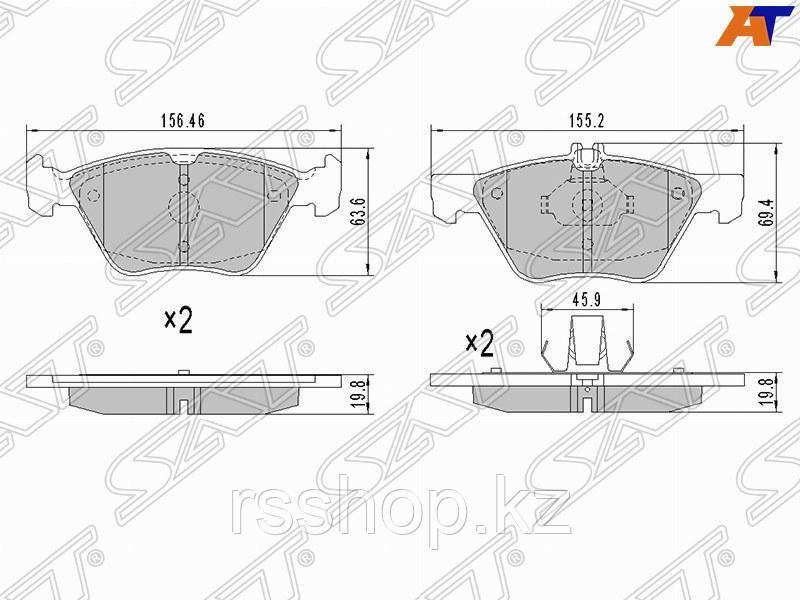 Колодки тормозные перед MERCEDES W210 /C208