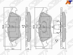 Колодки тормозные перед MERCEDES SPRINTER 95-06