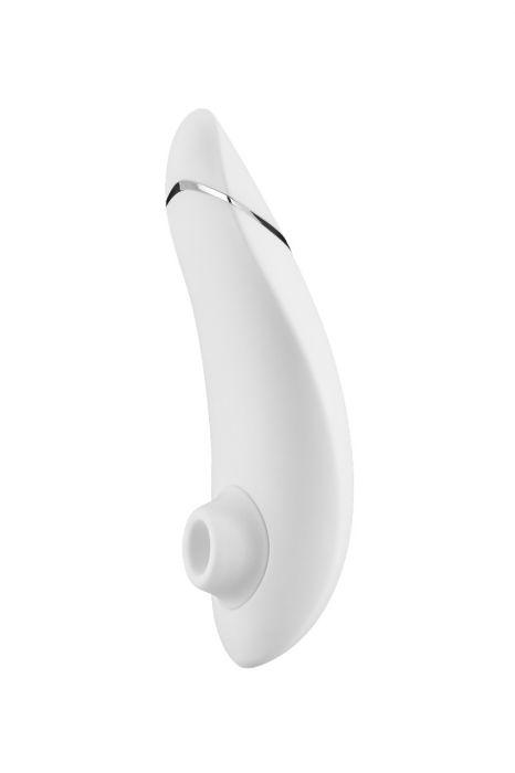 Бесконтактный клиторальный стимулятор Womanizer Premium белый/хром, фото 1