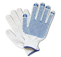 Хлопковые перчатки с ПВХ