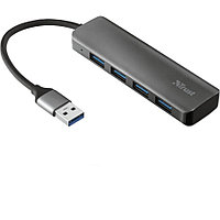 Разветвитель Trust Halyx Aluminium 4 PORT USB 3.2 HUB