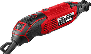 Гравер электрический, ЗУБР ЗГ-160 КН41, 220В, 160 Вт, 3.2 мм, 15000-35000 об/мин, набор насадок, цанг и