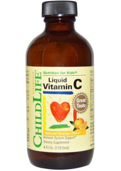 ChildLife Витамин C в жидкой форме, натуральный апельсиновый вкус, 118,5 мл (4 жидк. унции) - фото 1 - id-p78387057