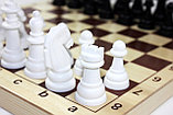 Игра настольная «Шахматы» пластмассовые (деревянное поле 29х29 см), фото 2