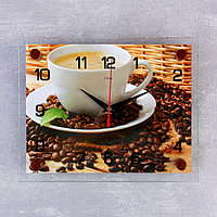 Часы настенные, серия: Кухня, "Чашка кофе", 20х26 см, микс