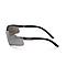 NITRAS 9013, защитные очки, черная оправа, очень темные окуляры, серебряный зеркальный, фото 3