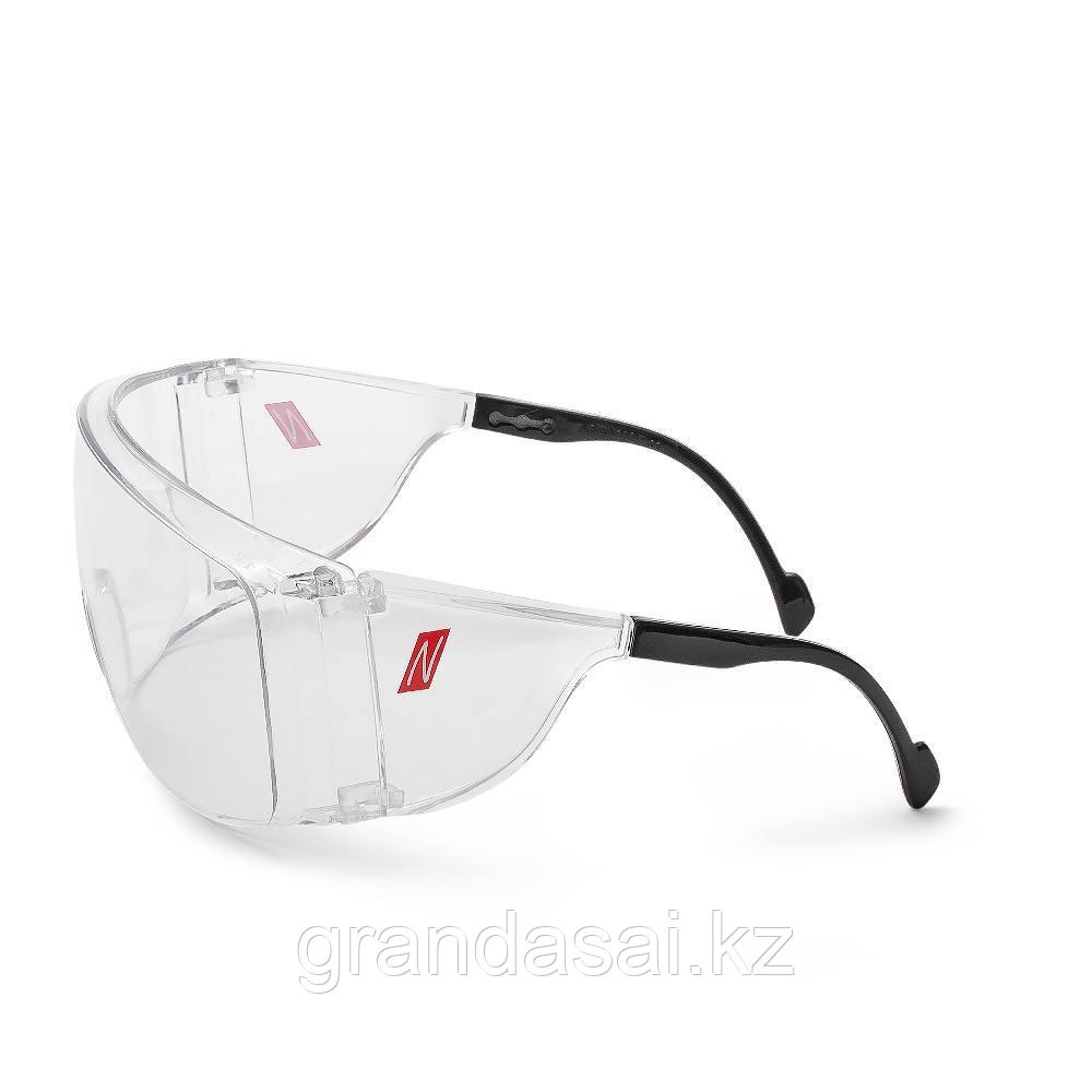 NITRAS 9015, защитные очки, черная / прозрачная оправа, прозрачные окуляры подходит для тех, кто носит очки - фото 3 - id-p60738708