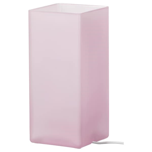 Лампа настольная ГРЁНЕ матовое стекло розовый КЕА, IKEA