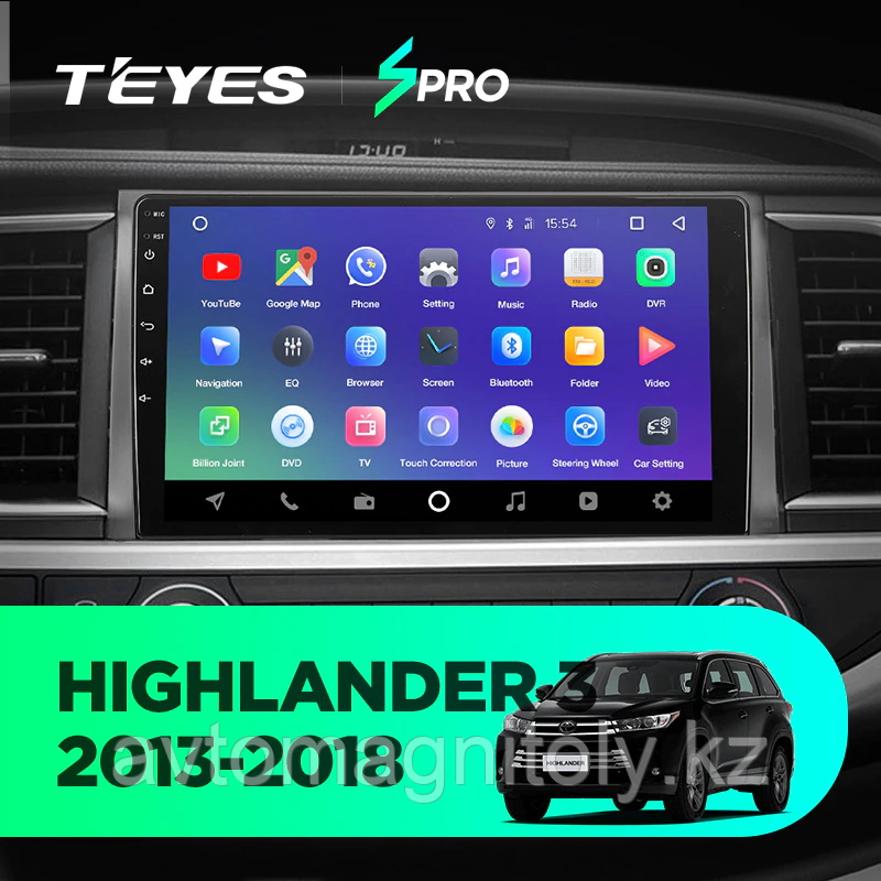 Магнитола Teyes SPRO для Toyota Highlander U50 2014-2019 - фото 2 - id-p78465999