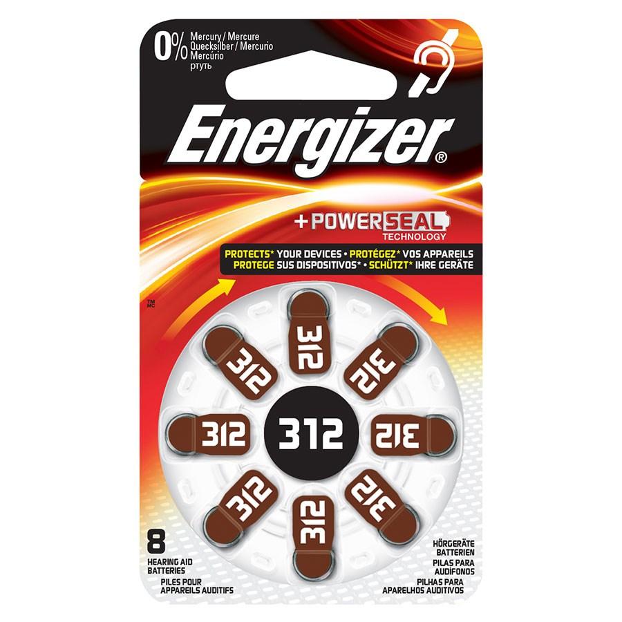 Батарейка для слуховых аппаратов 312 1.4V Energizer