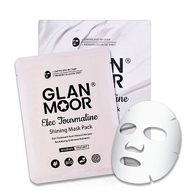 Тканевая маска с турмалином для сияния кожи GlanMoor Elec Tourmaline Shining Mask Pack